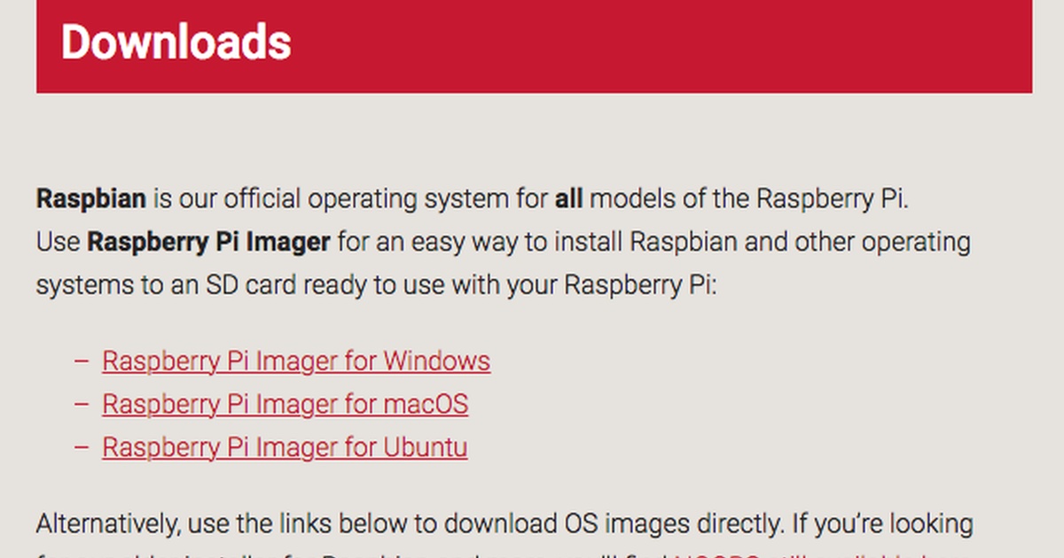 Raspberry Pi Imagerを試してみる -1-