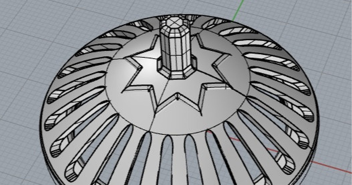 3Dプリンタで香炉の蓋を作ってみる